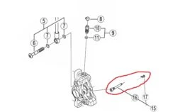 Shimano XT BR-M785 Bremsbelag - Halteschraube Mit Sicherungsclip -Fahrradladen shimano xt br m785 bremsbelag haltungsschraube